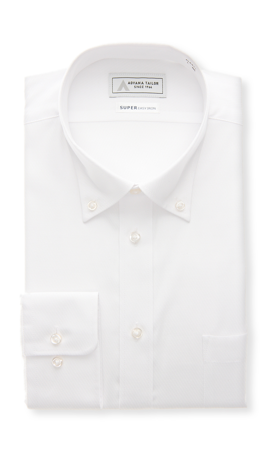 ボタンダウンワイシャツ ホワイト 首周り:37cm,裄丈:78cm