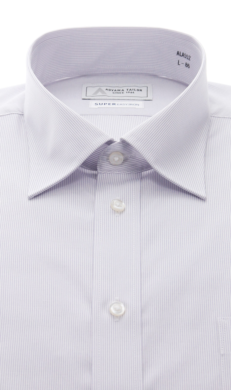 ワイドカラーワイシャツ グレー 首周り:37cm,裄丈:78cm