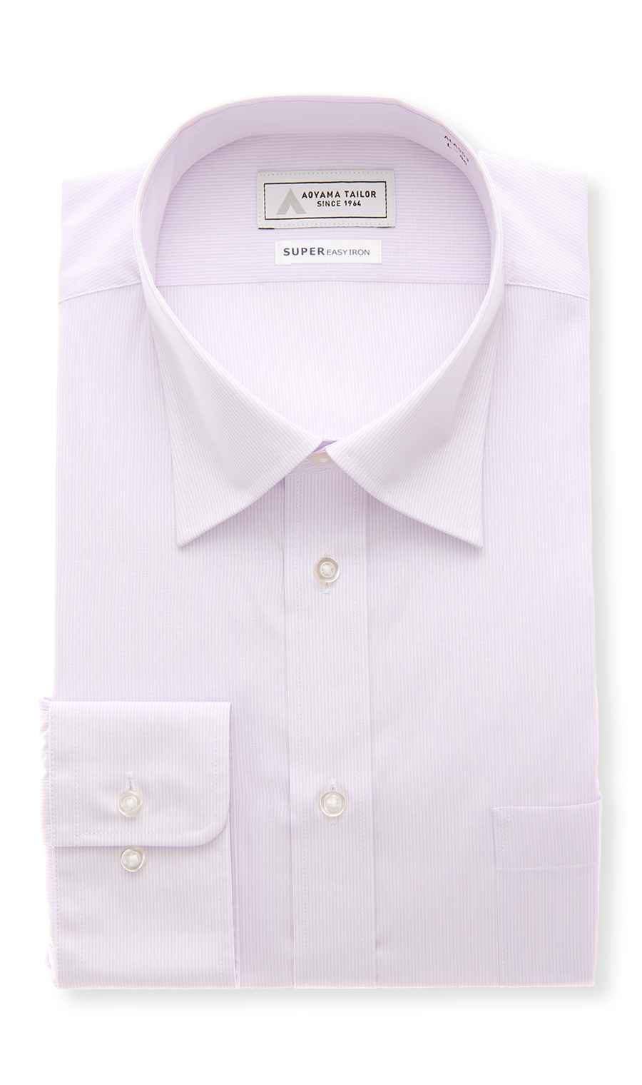 ワイドカラーワイシャツ【キング＆トール】 パープル 首周り:45cm,裄丈:84cm