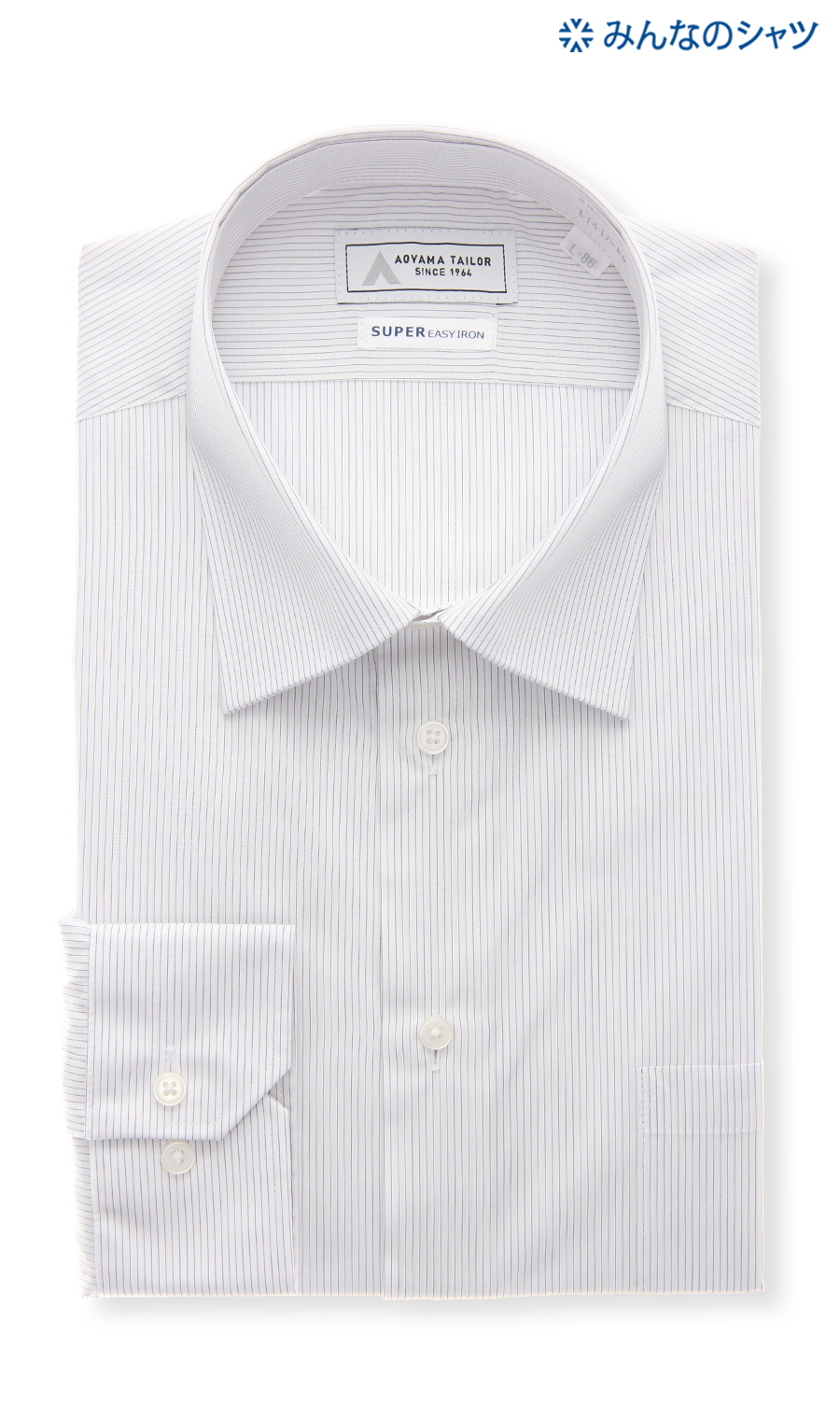 □【みんなのシャツ】レギュラーカラーワイシャツ【キング