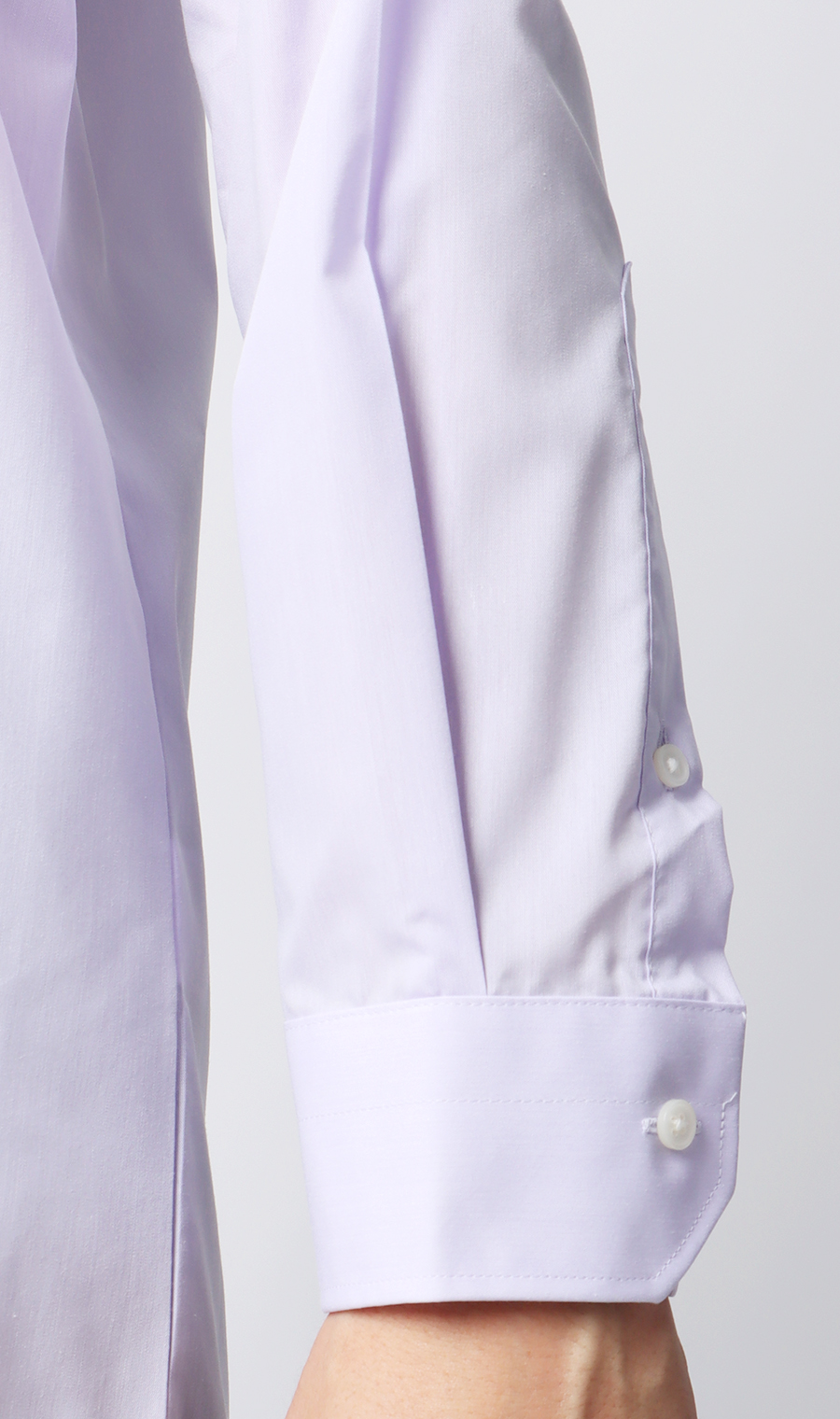 【みんなのシャツ】レギュラーカラーワイシャツ パープル 首周り:39cm,裄丈:82cm