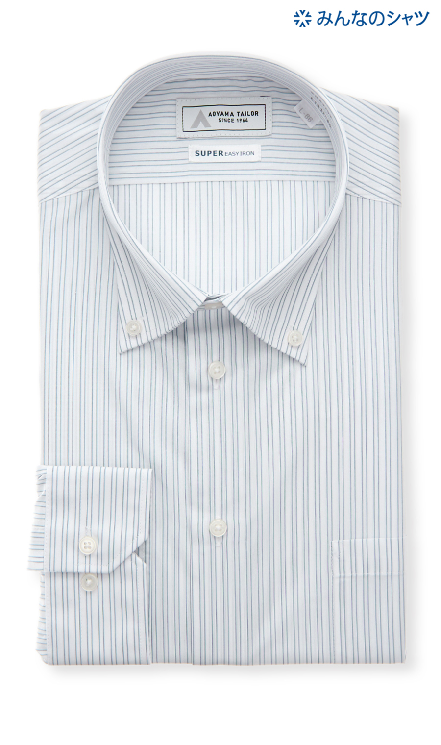 □【みんなのシャツ】ボタンダウンワイシャツ【キング&トール
