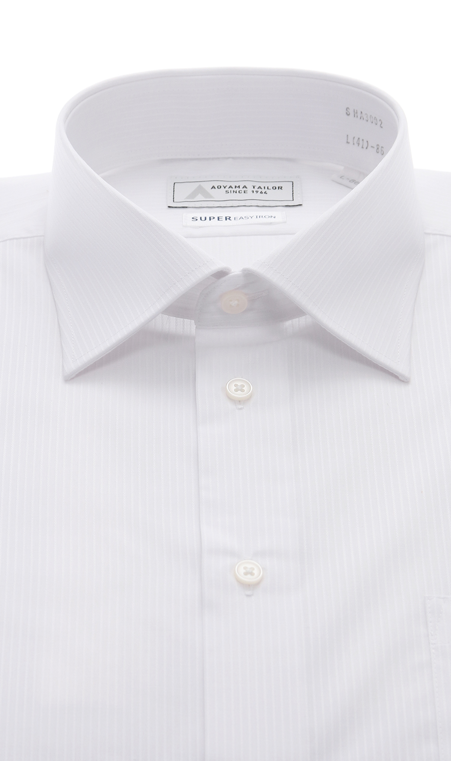 【みんなのシャツ】ワイドカラーワイシャツ【キング&トール】 ホワイト 首周り:45cm,裄丈:80cm