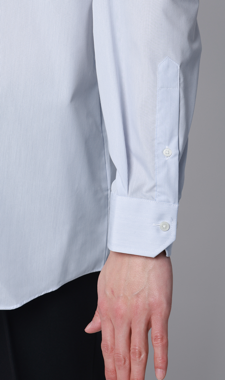 [Everyone's Shirt] Wide Collar Dress Shirt, Blue, Neck Circumference: 37cm, Sleeve Length: 78cm