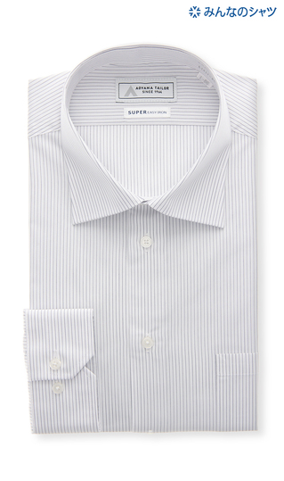 【みんなのシャツ】ワイドカラーワイシャツ