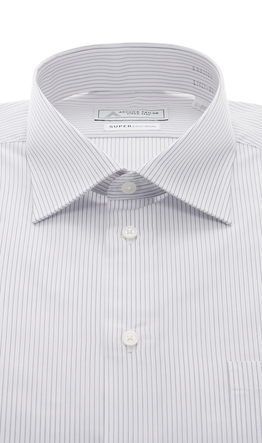 [Everyone's Shirt] Wide Collar Dress Shirt, Gray, Neck Circumference: 37cm, Sleeve Length: 78cm