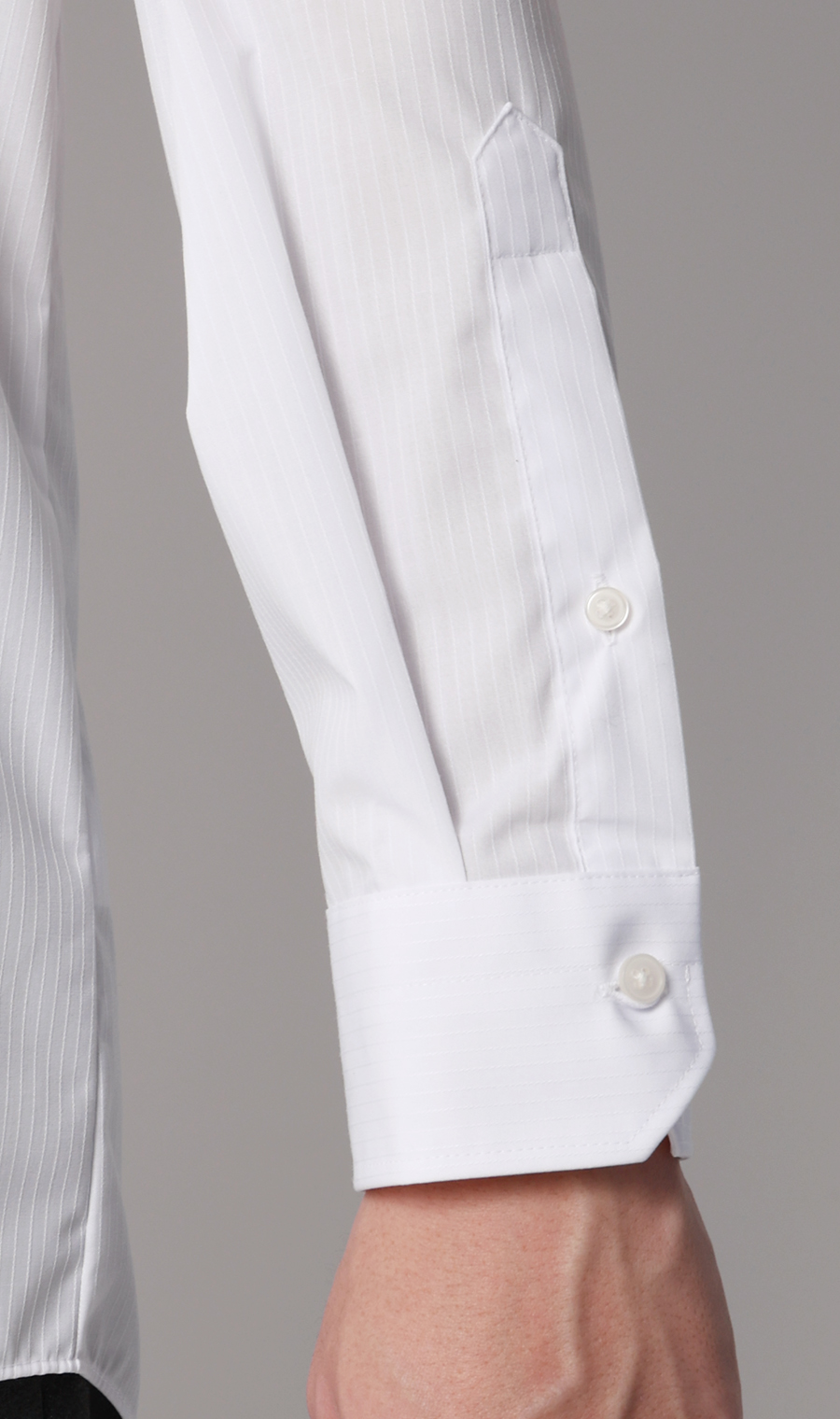 【みんなのシャツ】ワイドカラーワイシャツ ホワイト 首周り:37cm,裄丈:78cm