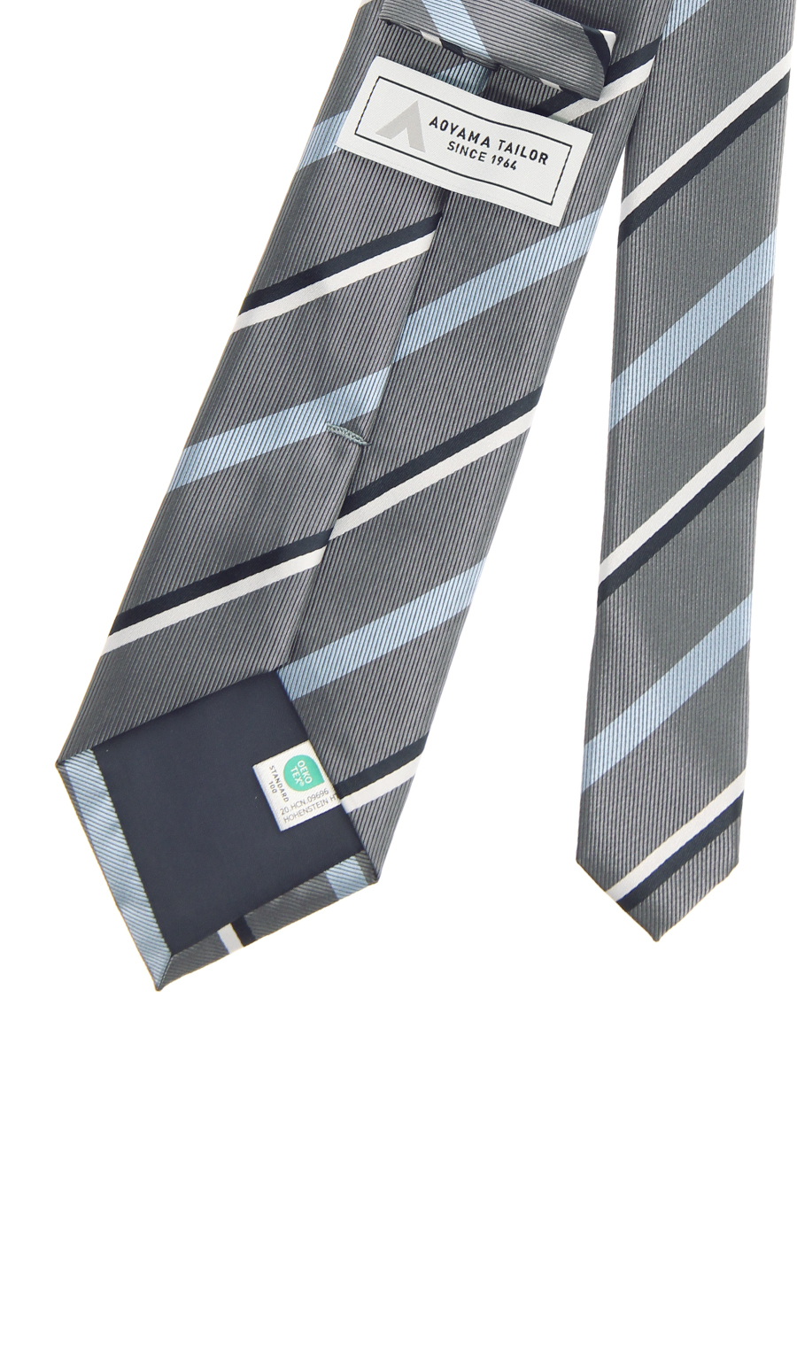 レギュラータイ【ロングサイズ】【OEKO-TEX】 グレー 9