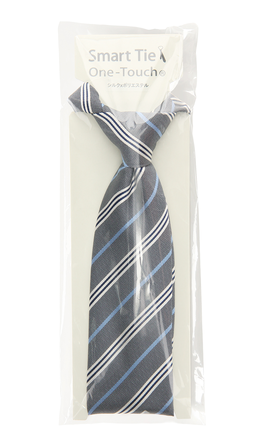 レギュラータイ【Smart Tie】【ワンタッチ】 グレー 0