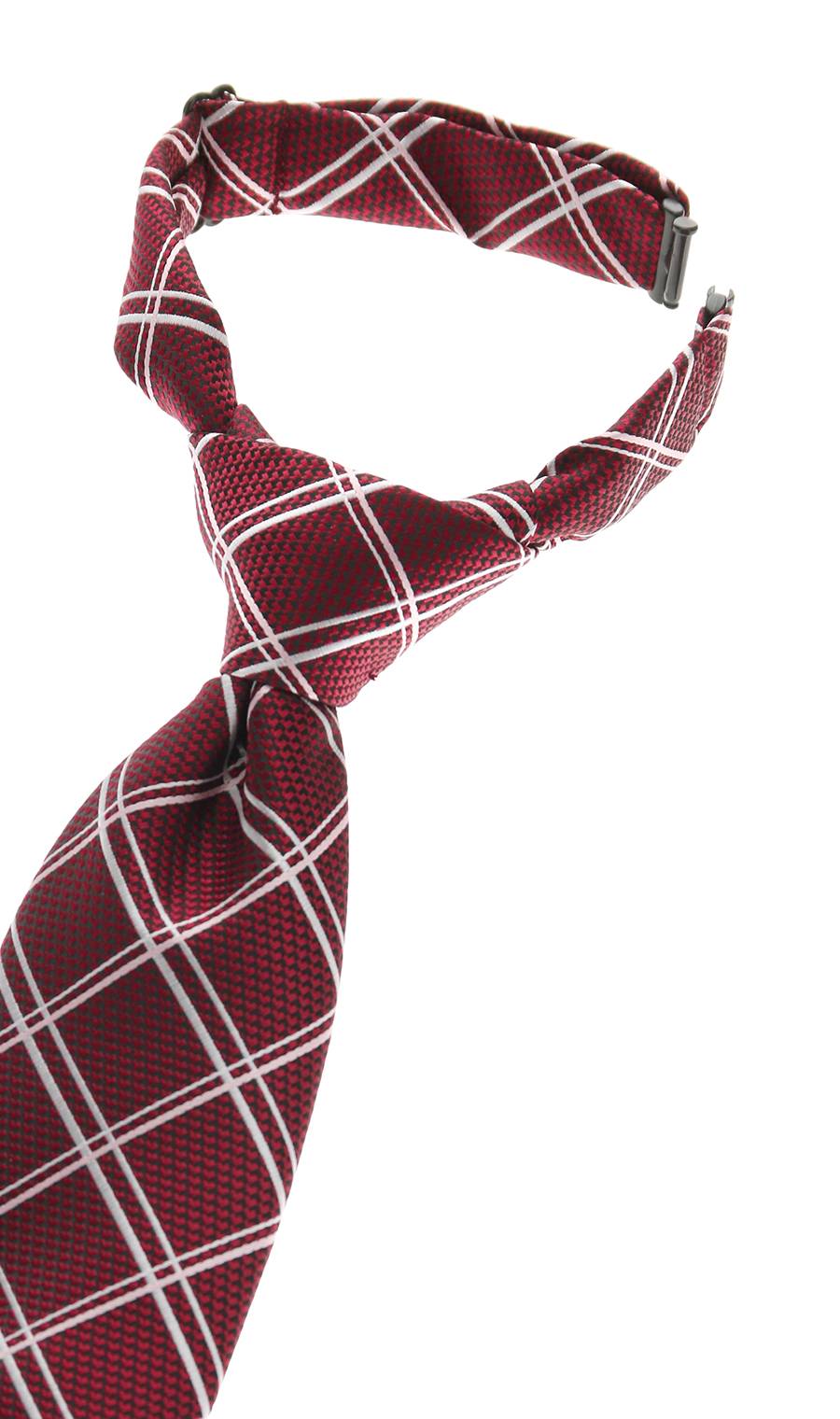 レギュラータイ【Smart Tie】【ワンタッチ】 エンジ系 0