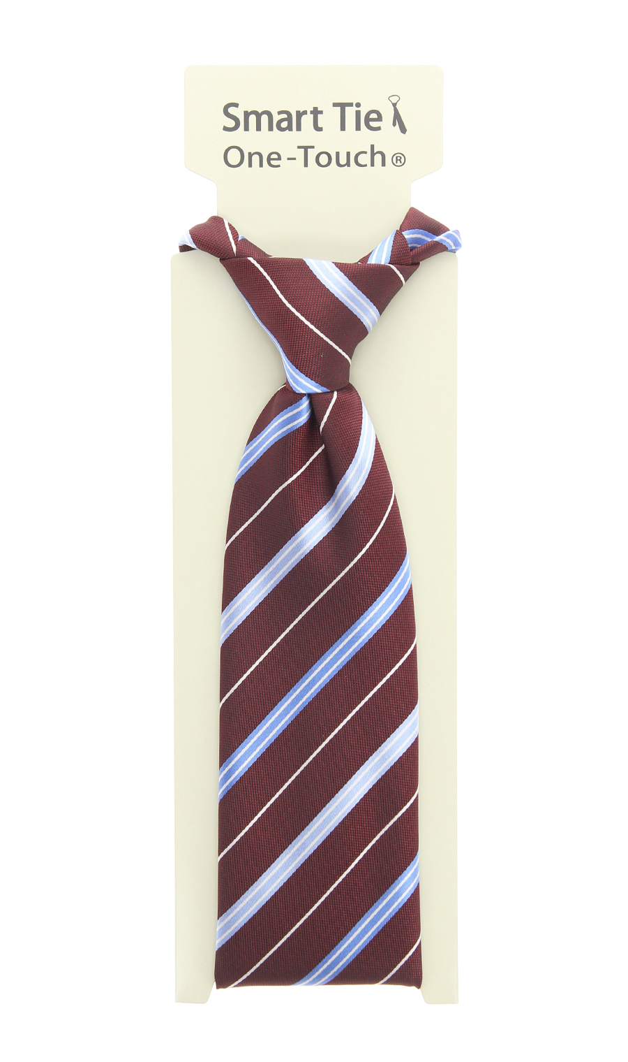 レギュラータイ【Smart Tie】【ワンタッチ】 ワイン 0