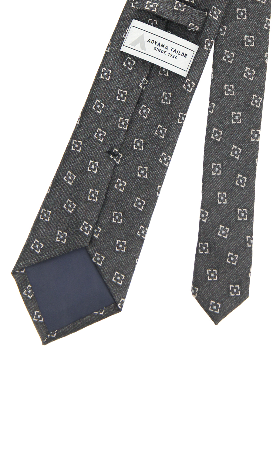 レギュラータイ【BLACK CHAMBRAY】 グレー 2