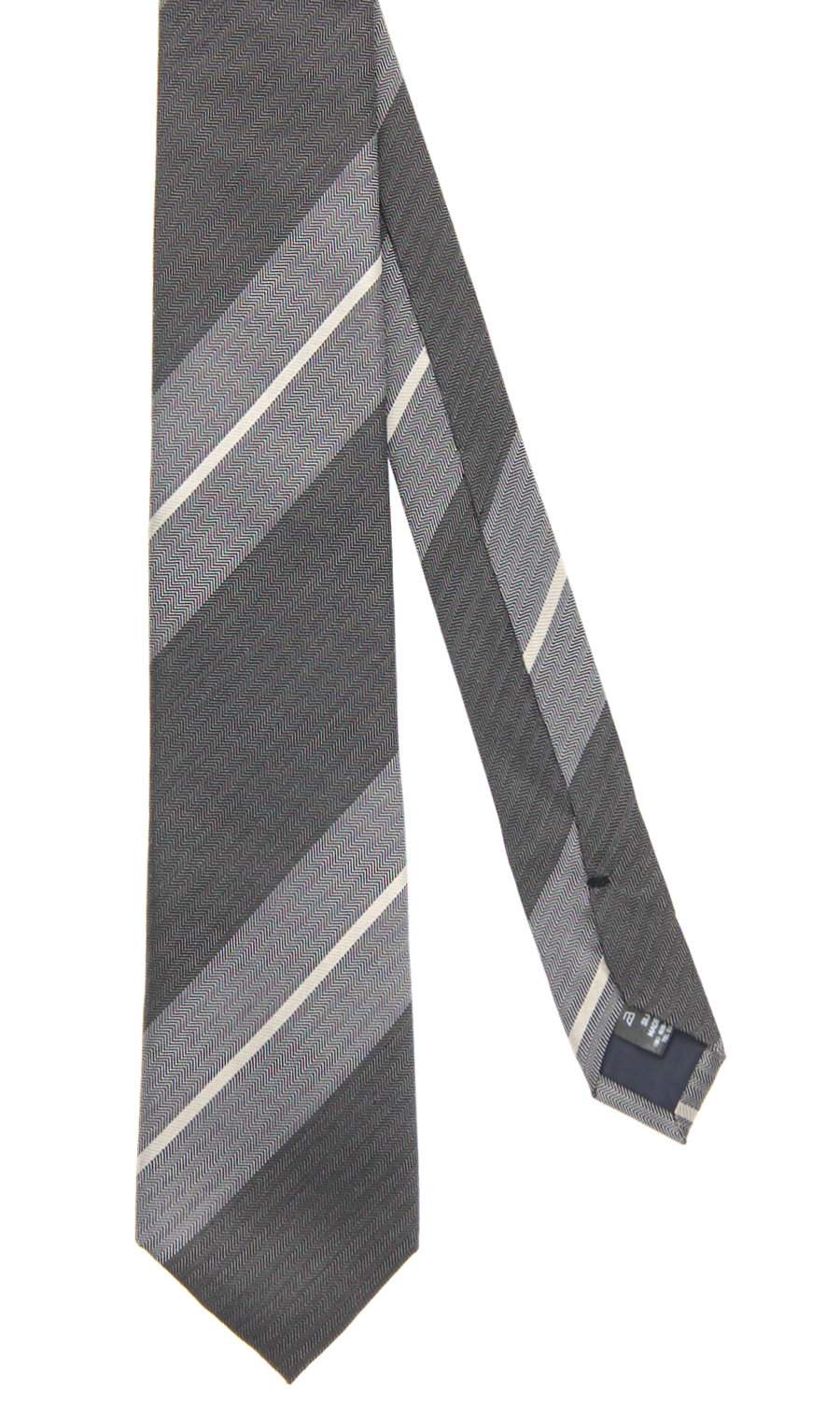 レギュラータイ【BLACK CHAMBRAY】 グレー 9