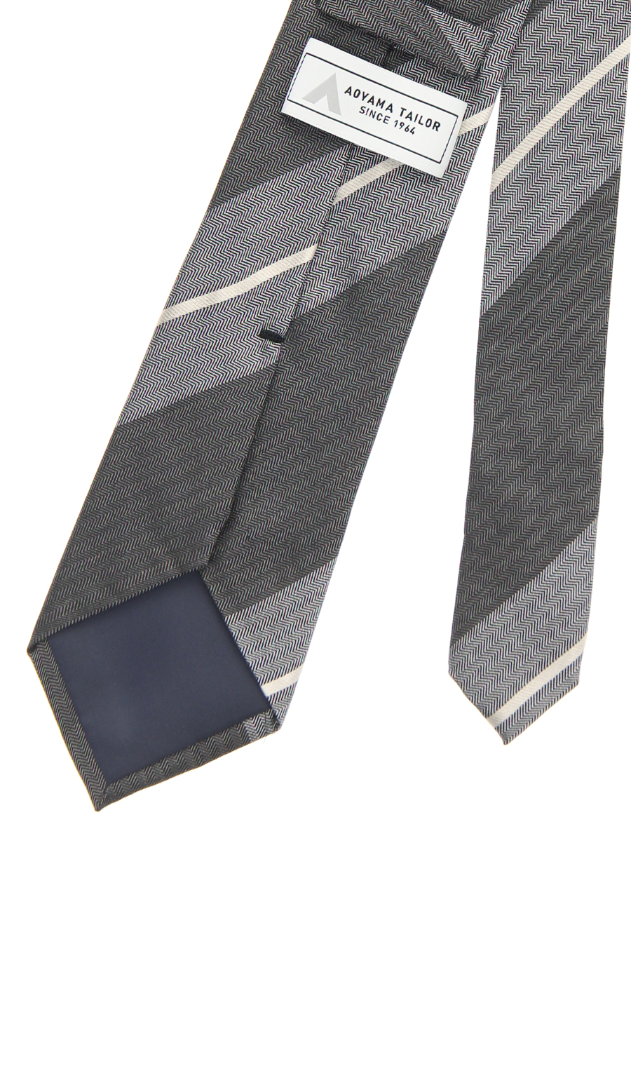 レギュラータイ【BLACK CHAMBRAY】 グレー 9