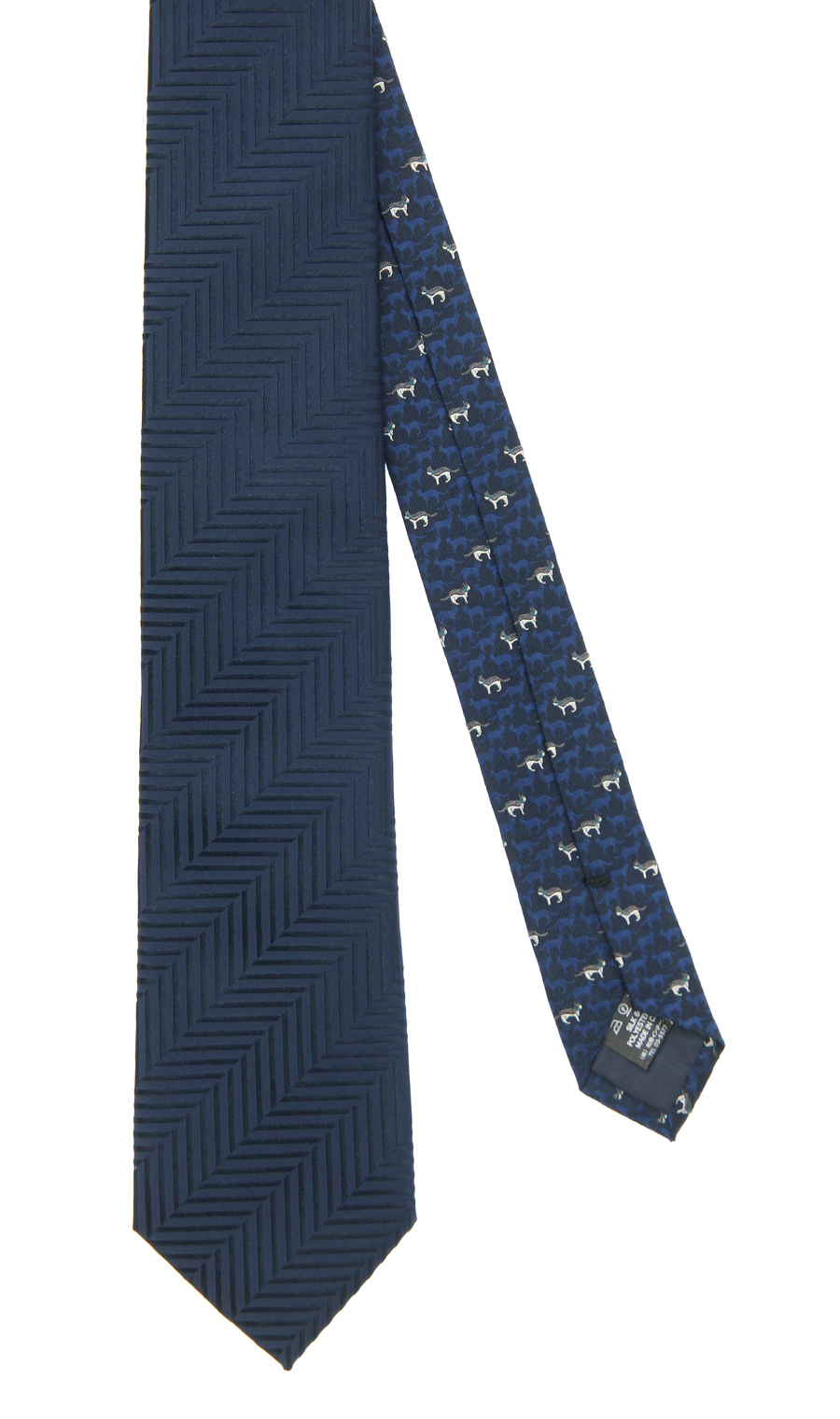 レギュラータイ【ANIMAL MOTIF CLERIC TIE】 ネイビー 0