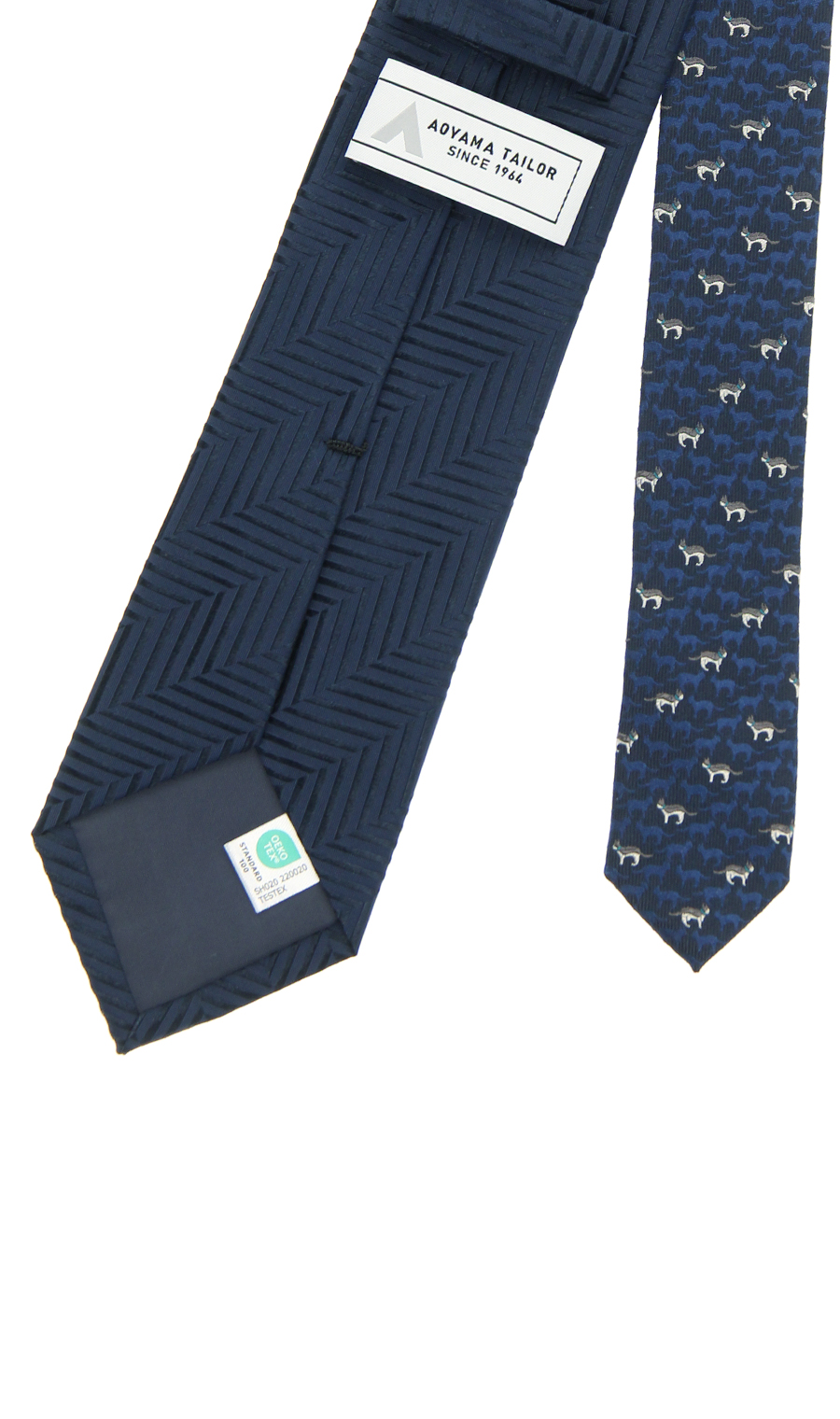 レギュラータイ【ANIMAL MOTIF CLERIC TIE】 ネイビー 0