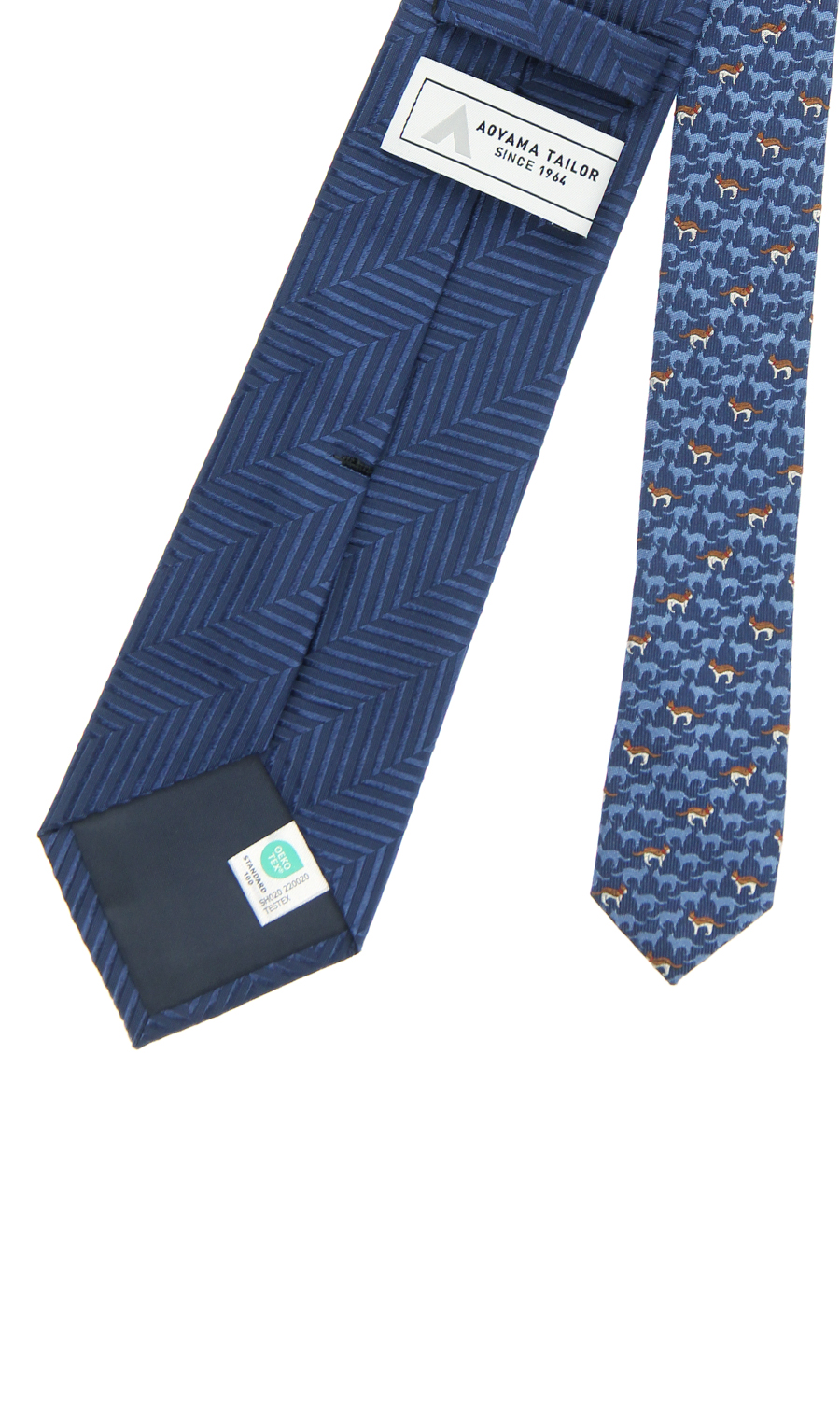 レギュラータイ【ANIMAL MOTIF CLERIC TIE】 ブルー 0