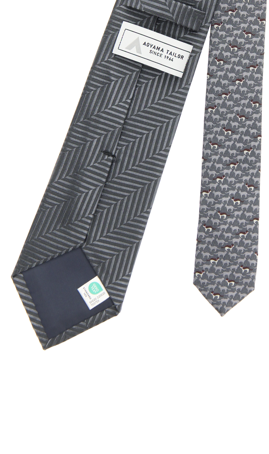 レギュラータイ【ANIMAL MOTIF CLERIC TIE】 グレー 0