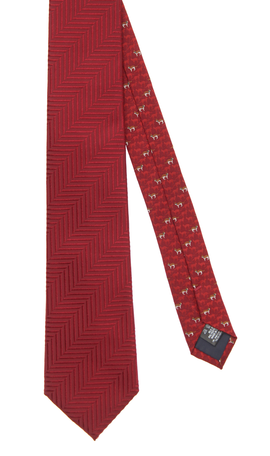 レギュラータイ【ANIMAL MOTIF CLERIC TIE】 レッド 0