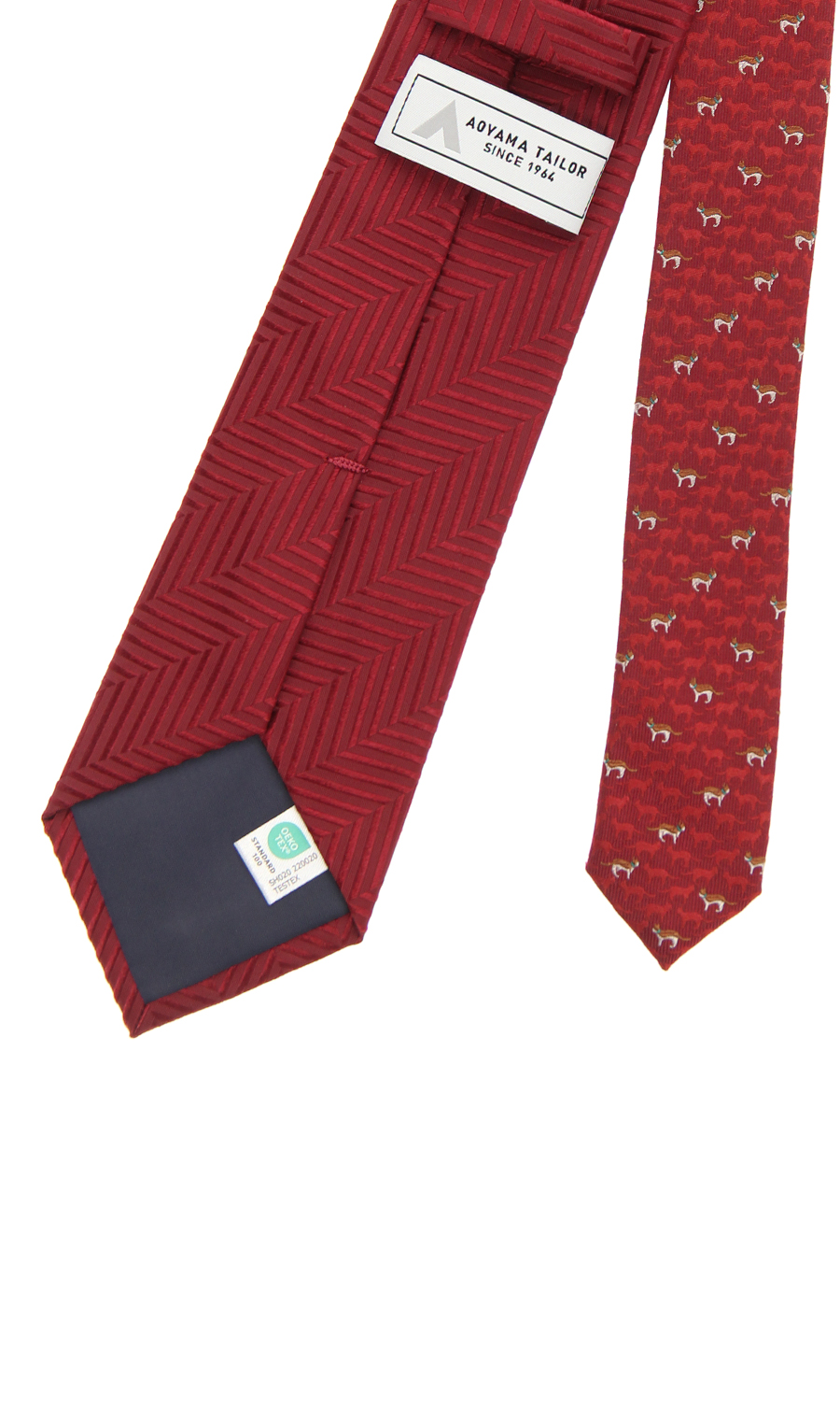 レギュラータイ【ANIMAL MOTIF CLERIC TIE】 レッド 0