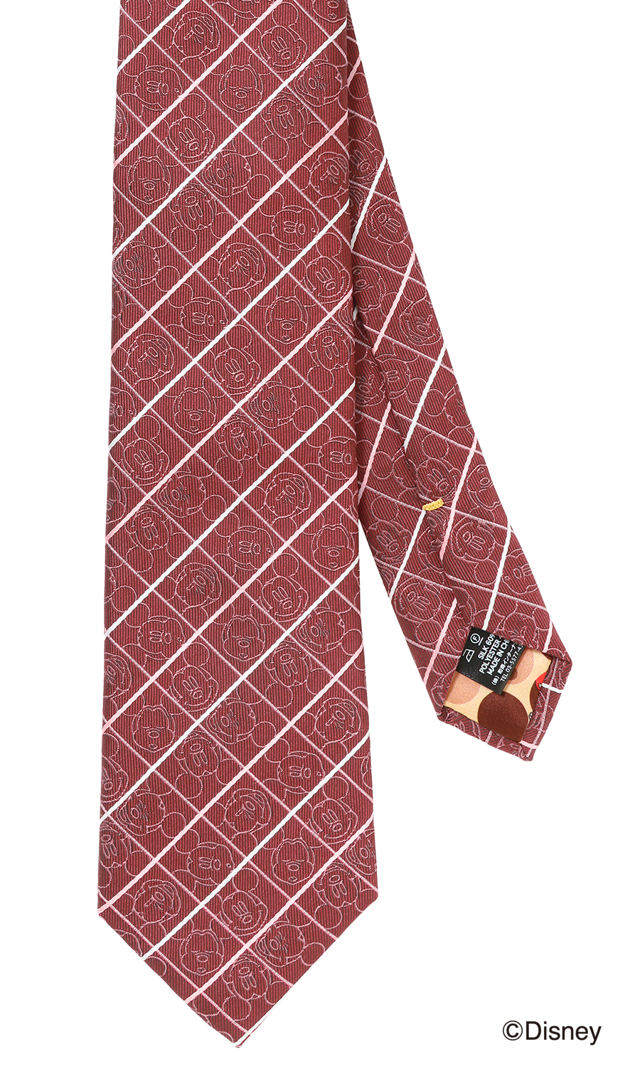 レギュラータイ＆メガネケースセット【Disney】 ワイン 7