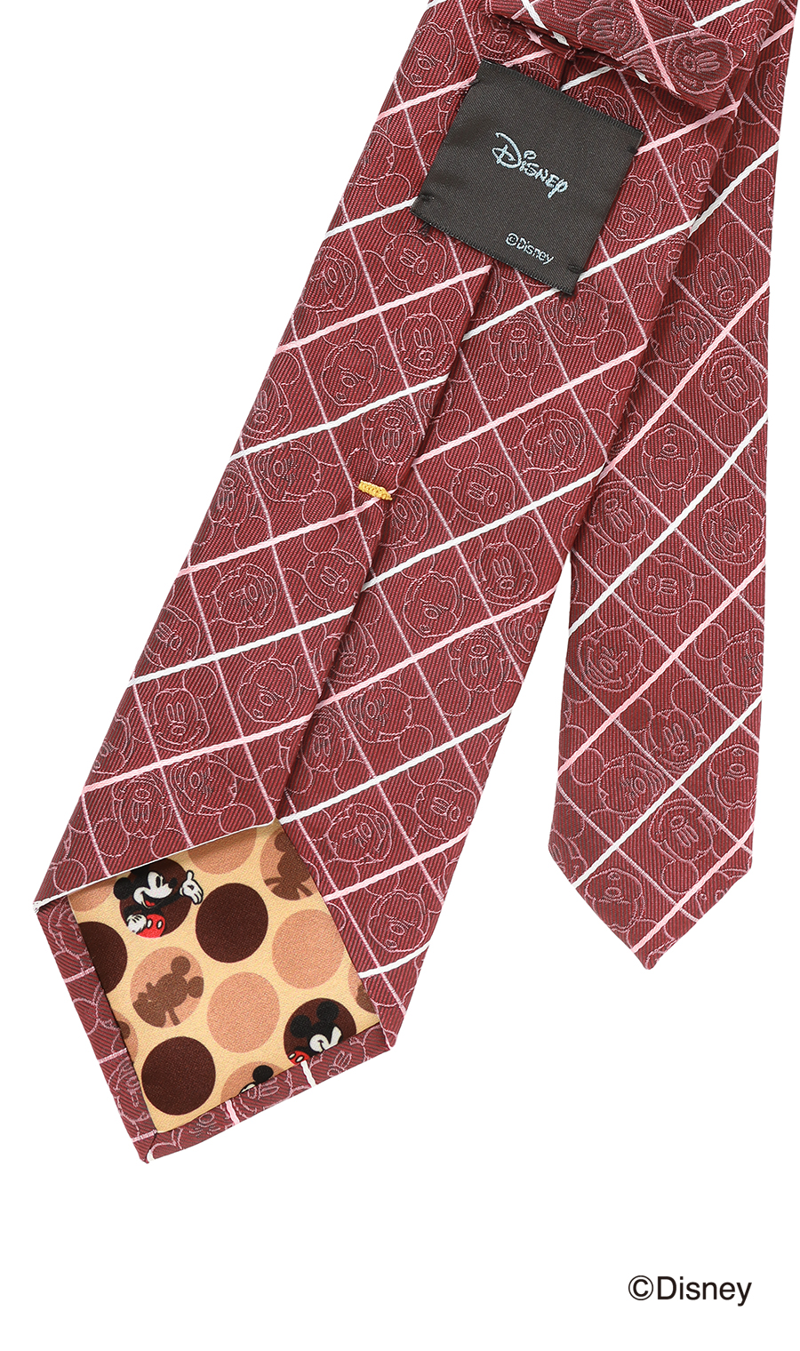 レギュラータイ＆メガネケースセット【Disney】 ワイン 7