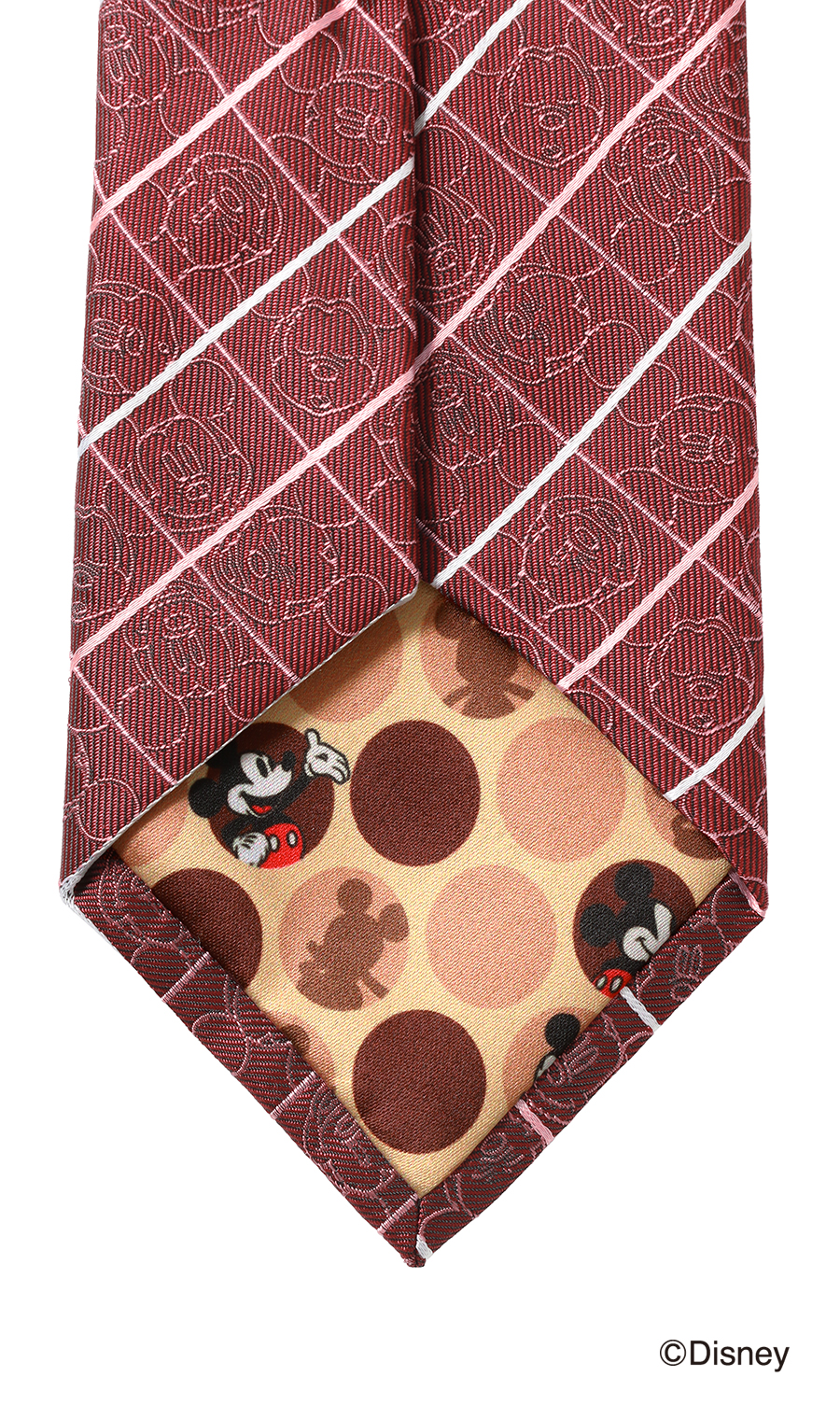 レギュラータイ＆メガネケースセット【Disney】 ワイン 7