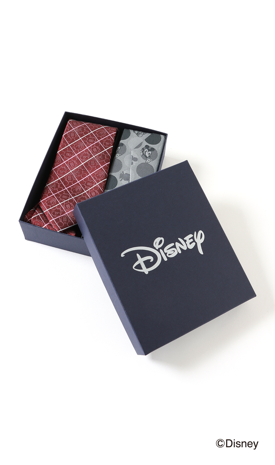 レギュラータイ＆メガネケースセット【Disney】 ワイン 7