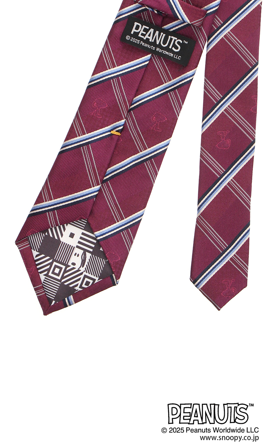 レギュラータイ【PEANUTS 】 ワイン 7
