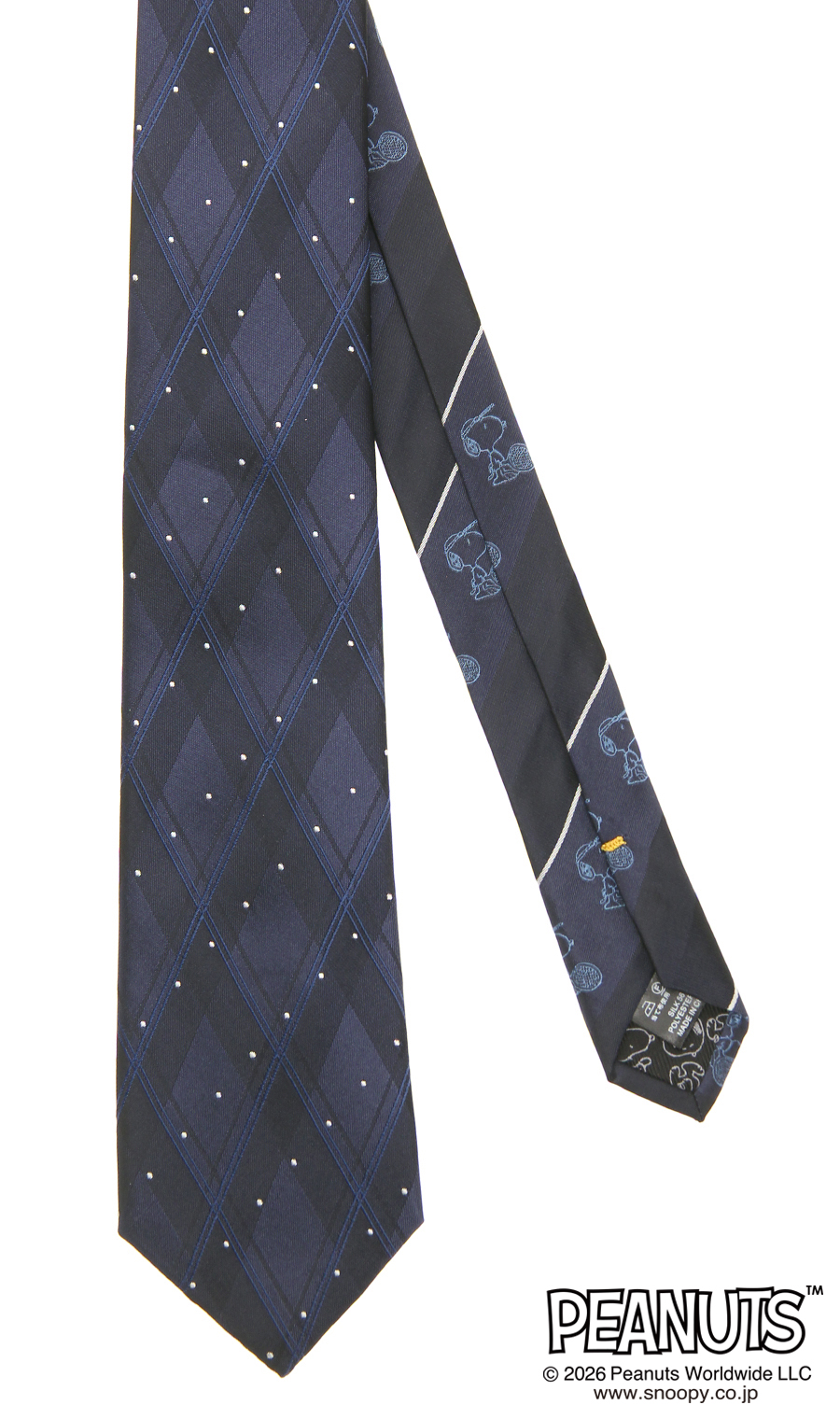 レギュラータイ【PEANUTS】 ネイビー 7
