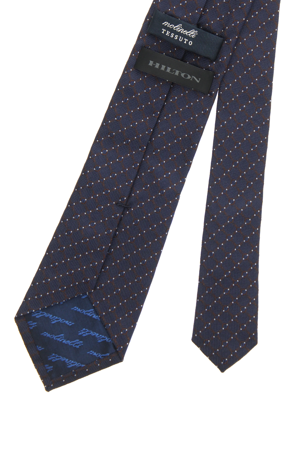 高级标准领带 【MOLINELLI】 藏青色4