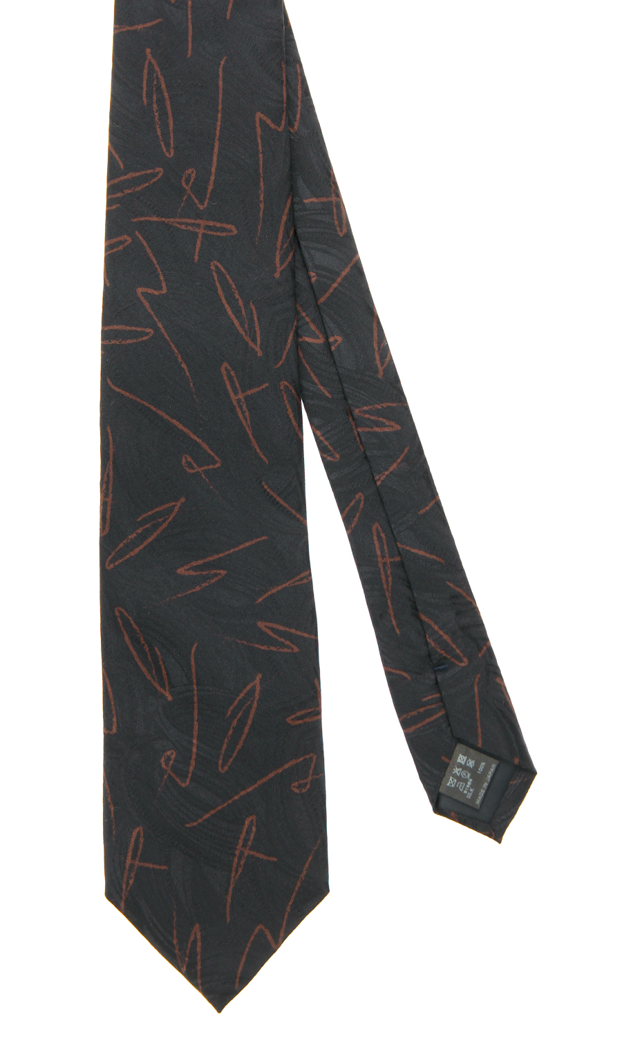 プレミアムレギュラータイ【JACQUARD×PRINT】【日本製】 ブラック 8