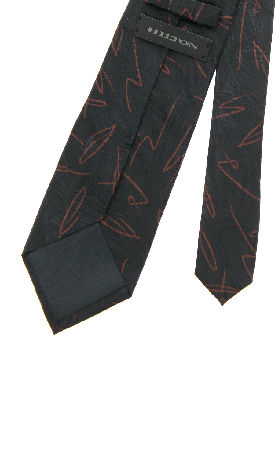 プレミアムレギュラータイ【JACQUARD×PRINT】【日本製】 ブラック 8