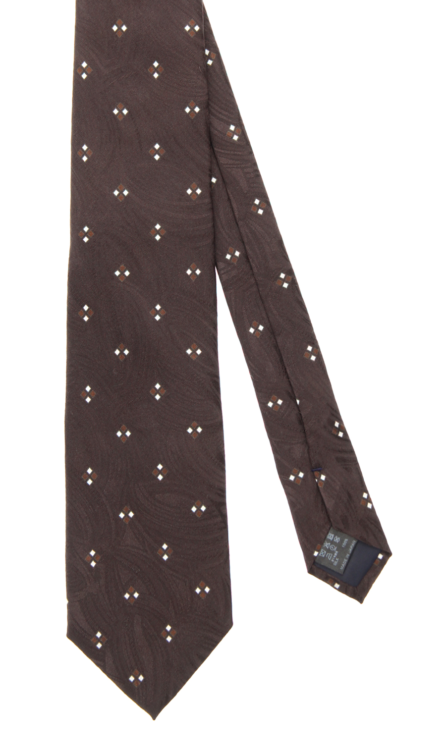 プレミアムレギュラータイ【JACQUARD×PRINT】【日本製】 ブラウン 8