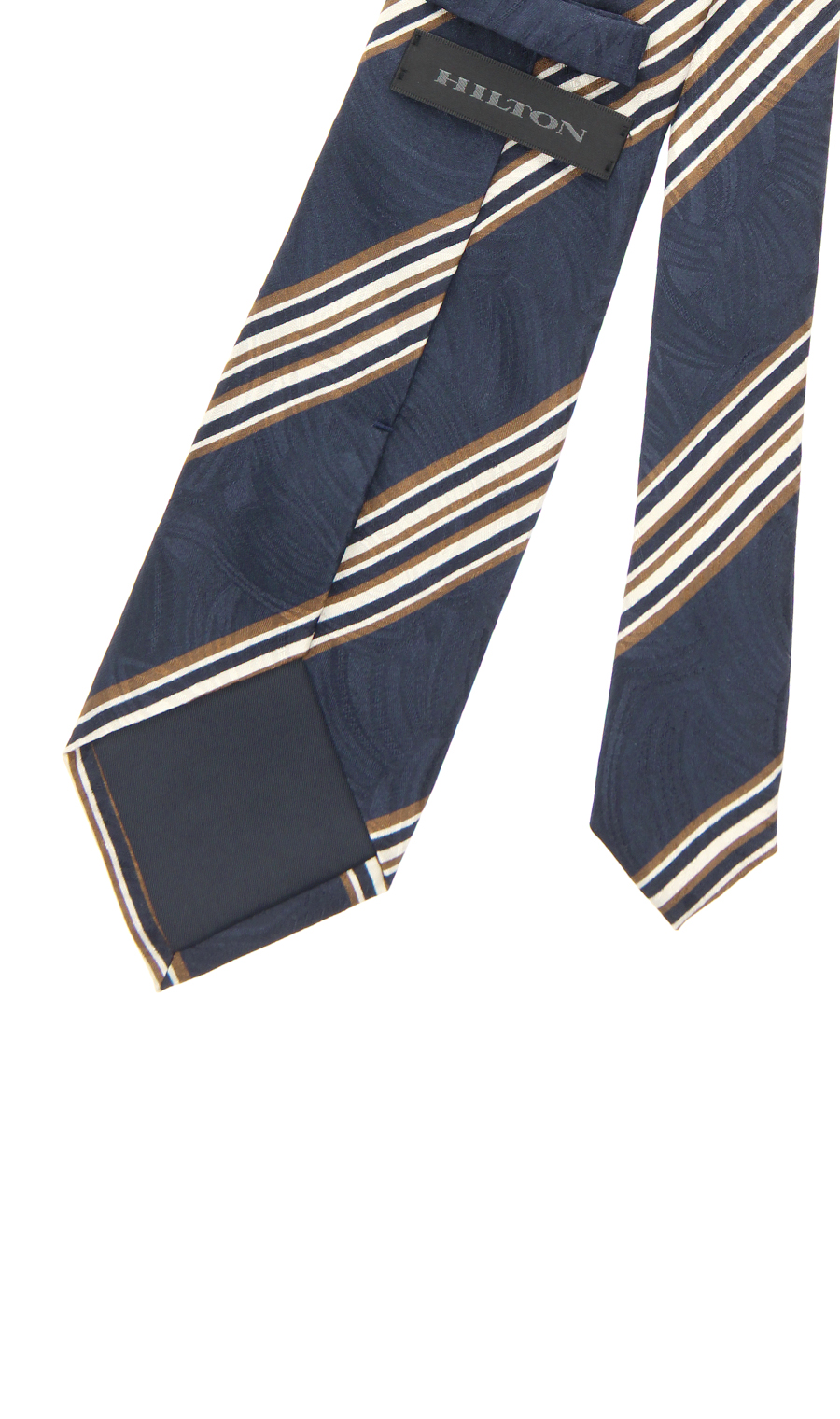 プレミアムレギュラータイ【JACQUARD×PRINT】【日本製】 ネイビー 9