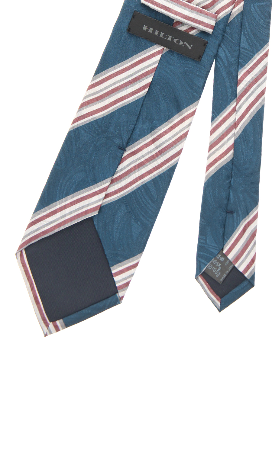 プレミアムレギュラータイ【JACQUARD×PRINT】【日本製】 ブルー 9