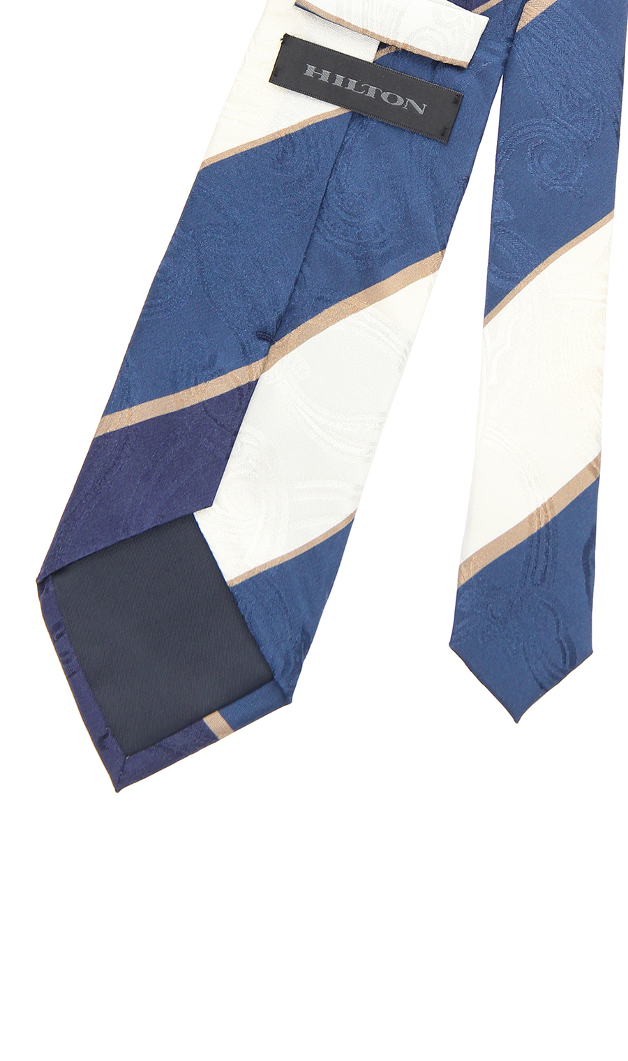 プレミアムレギュラータイ【JACQUARD×PRINT】【日本製】 ブルー 9