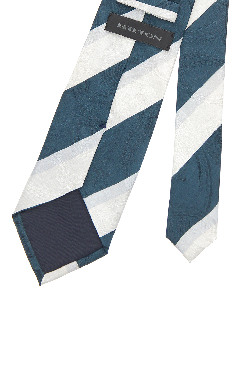 プレミアムレギュラータイ【JACQUARD×PRINT】【日本製】 ホワイト 9