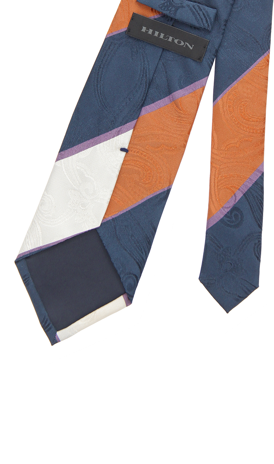 プレミアムレギュラータイ【JACQUARD×PRINT】【日本製】 オレンジ 9