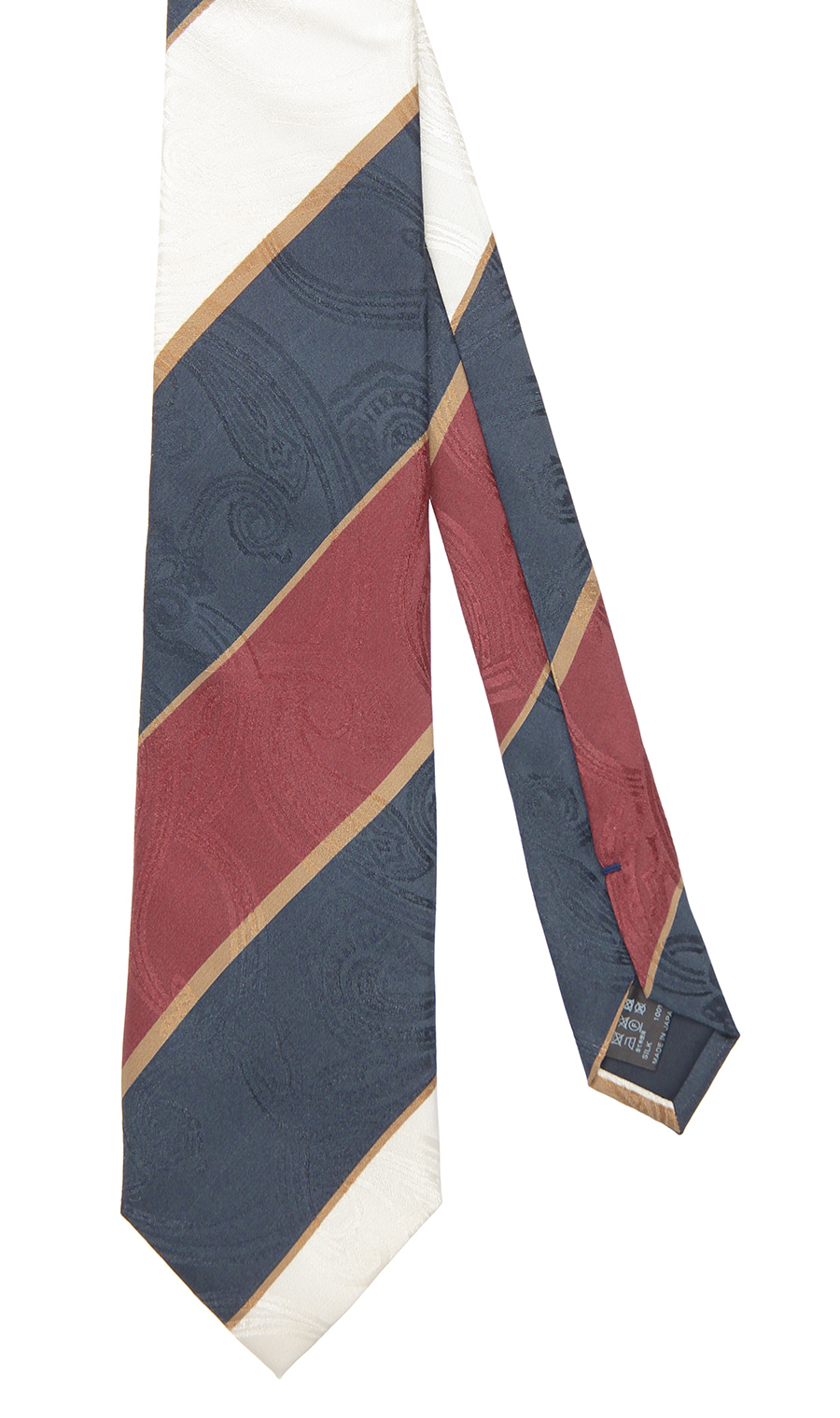 プレミアムレギュラータイ【JACQUARD×PRINT】【日本製】 ネイビー 9