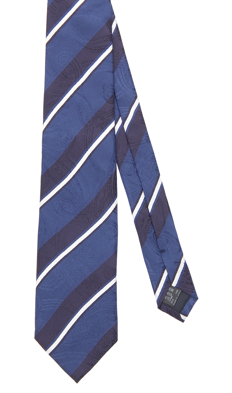 プレミアムレギュラータイ【JACQUARD×PRINT】【日本製】 ブルー 9