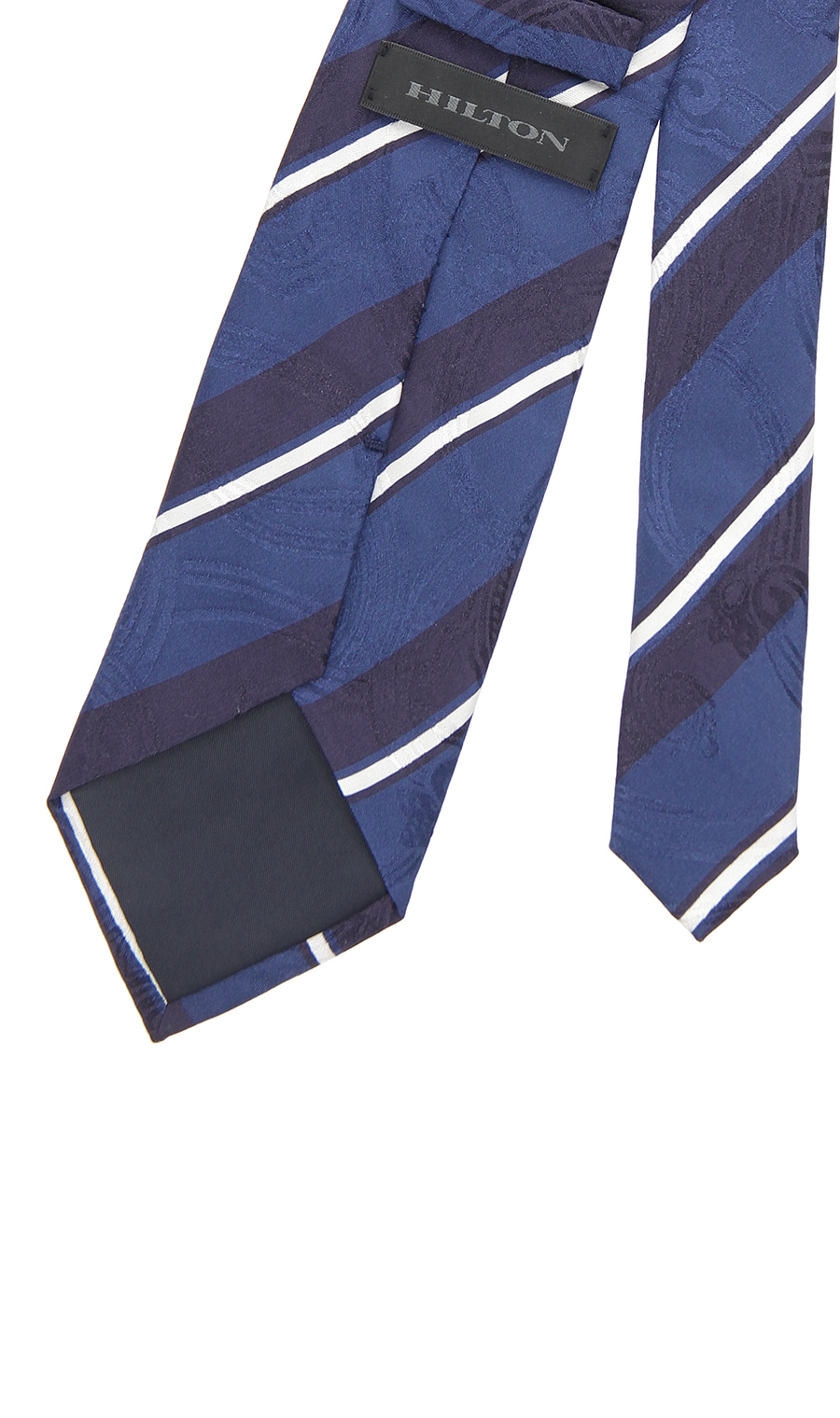 プレミアムレギュラータイ【JACQUARD×PRINT】【日本製】 ブルー 9