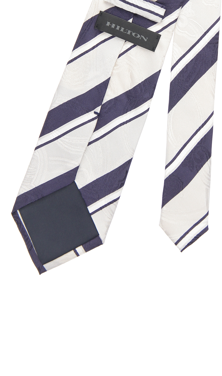 プレミアムレギュラータイ【JACQUARD×PRINT】【日本製】 シルバー 9