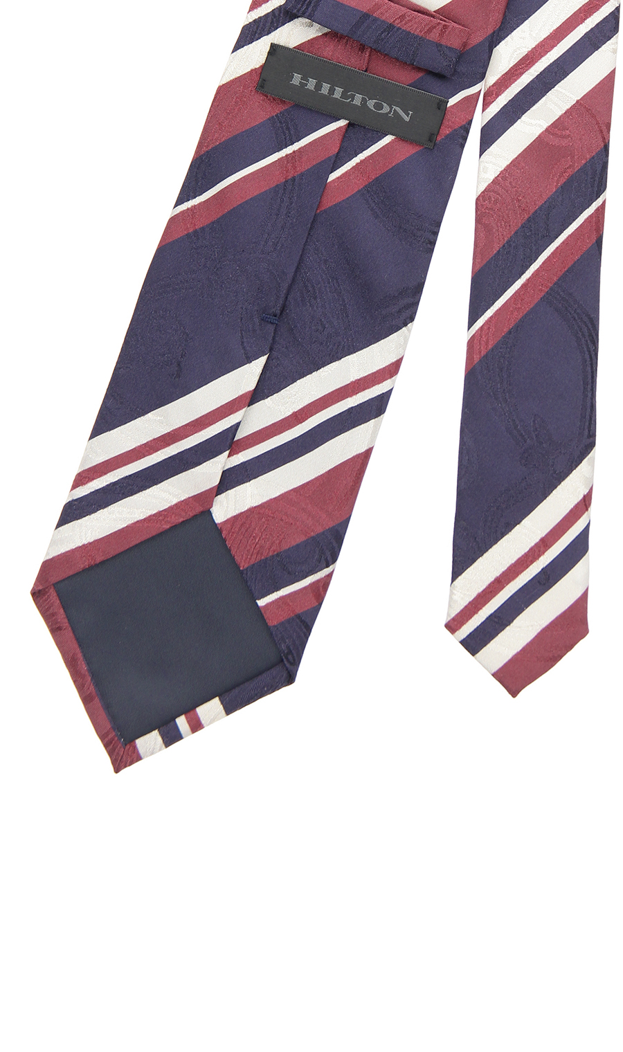 プレミアムレギュラータイ【JACQUARD×PRINT】【日本製】 ネイビー 9