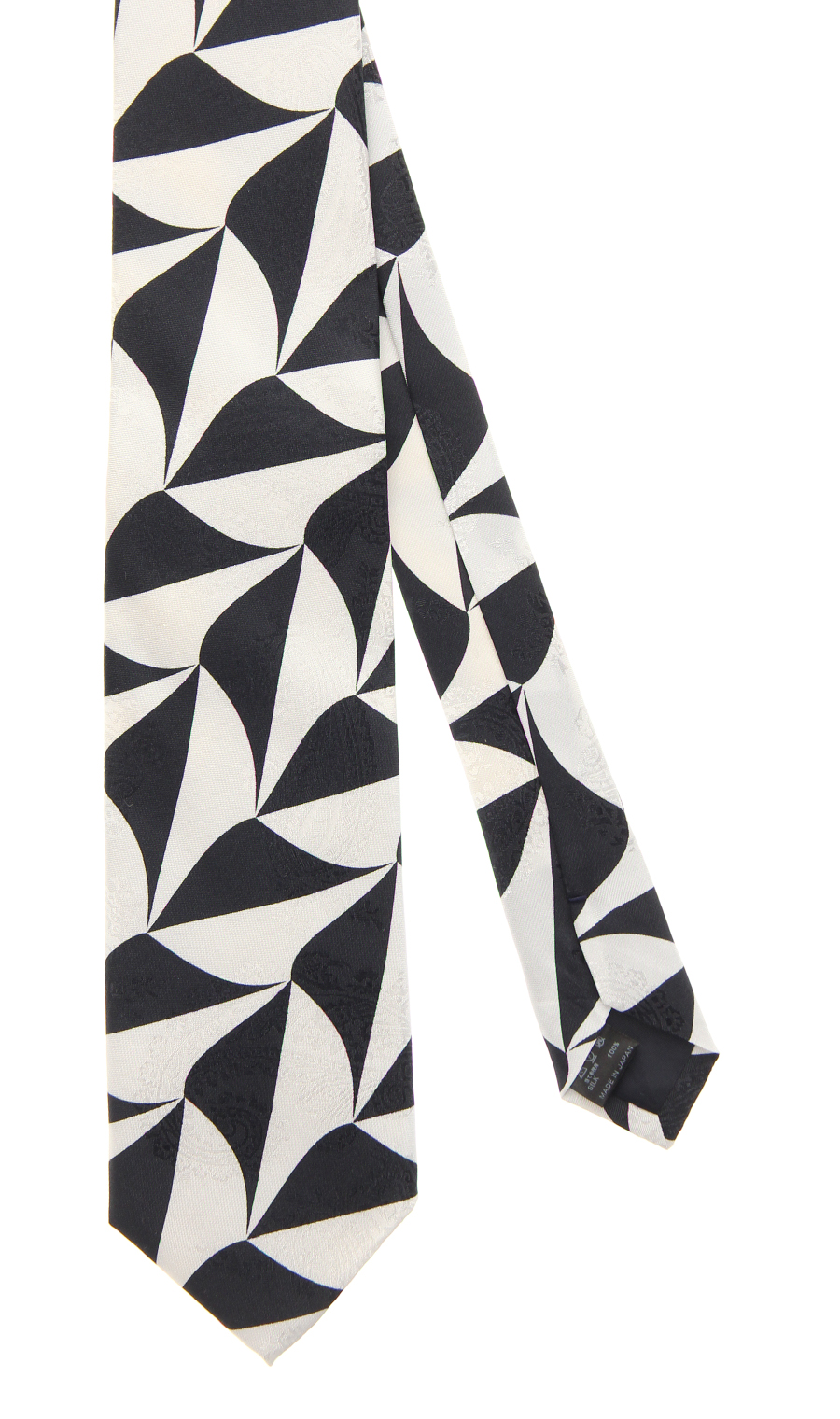 ■プレミアムレギュラータイ【JACQUARD×PRINT】【日本製】 ホワイト 5