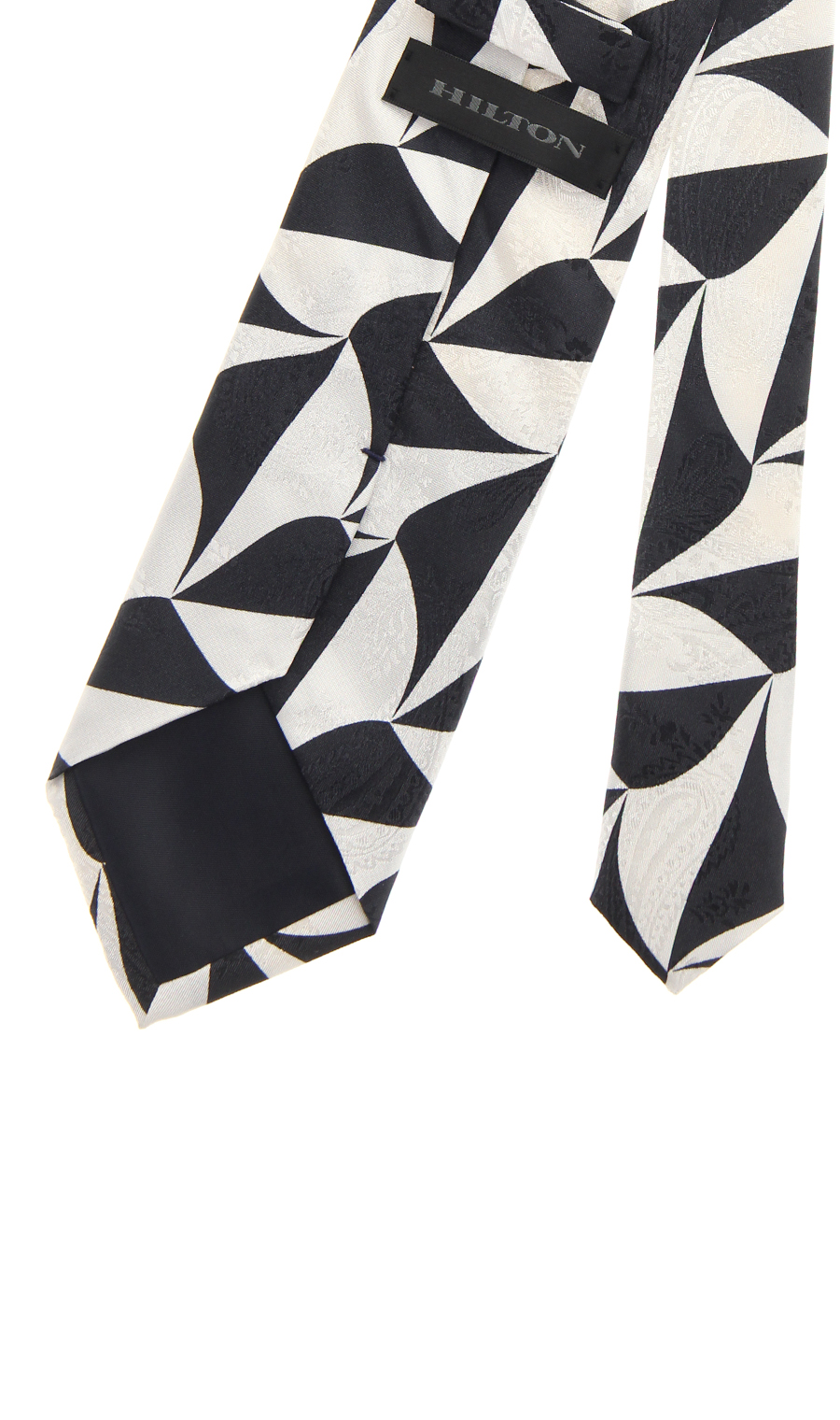 ■プレミアムレギュラータイ【JACQUARD×PRINT】【日本製】 ホワイト 5