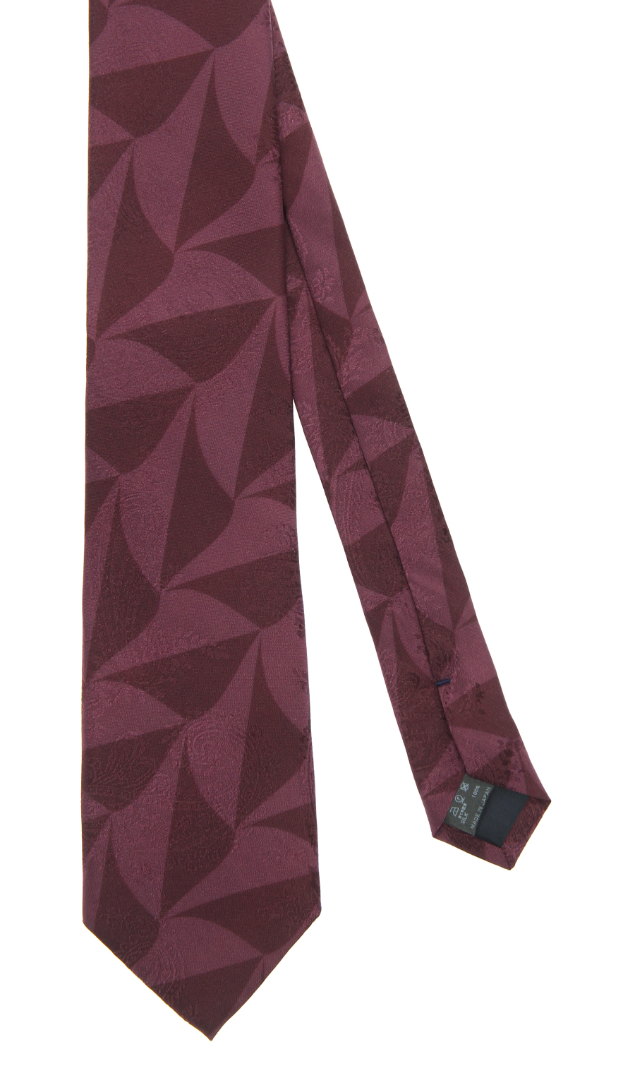 ■プレミアムレギュラータイ【JACQUARD×PRINT】【日本製】 ワイン 5