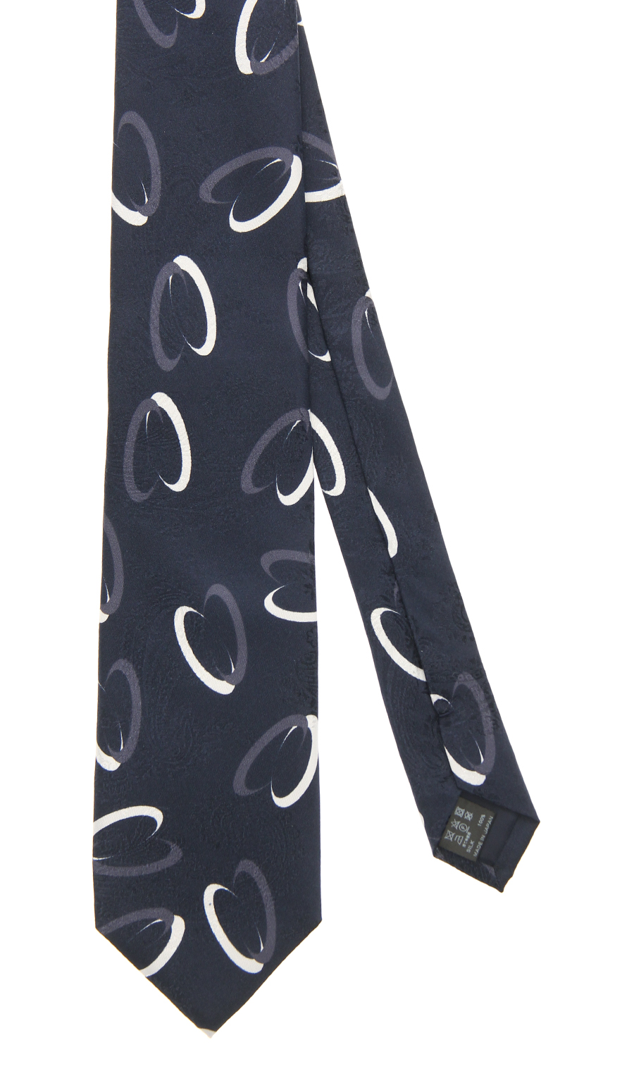 ■プレミアムレギュラータイ【JACQUARD×PRINT】【日本製】 ネイビー 4