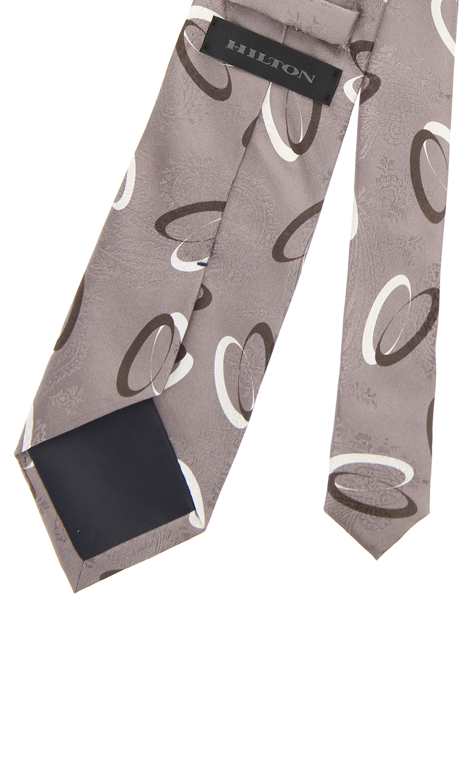 ■プレミアムレギュラータイ【JACQUARD×PRINT】【日本製】 ブラウン 4