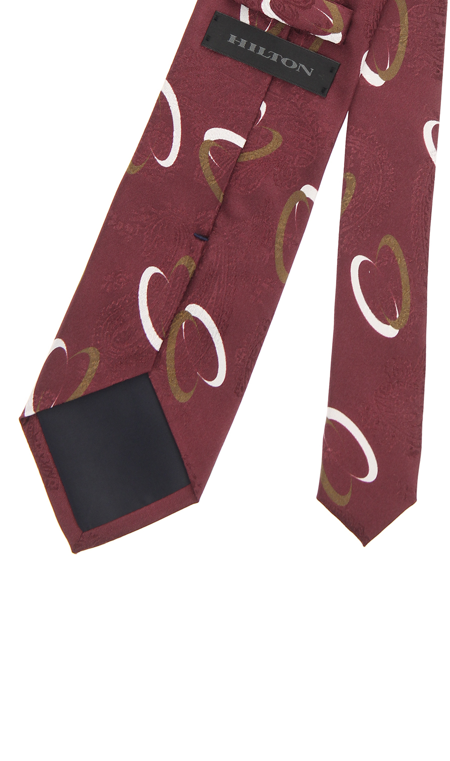 ■プレミアムレギュラータイ【JACQUARD×PRINT】【日本製】 ワイン 4